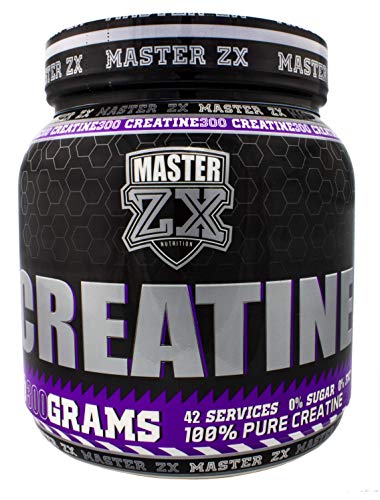 Master ZX | CREATINA - Creatina Monohidrato, mejora la resistencia y aumenta la masa muscular (300 Gramos) Master ZX | CREATINA - Creatina Monohidrato, mejora la resistencia y aumenta la masa muscular (300 Gramos)