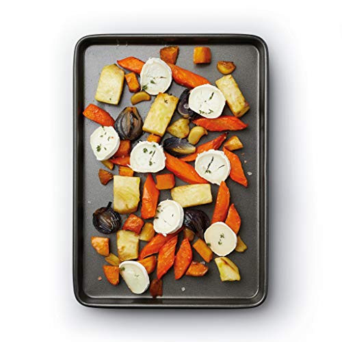 MasterClass Bandeja de Horno Antiadherente, Acero al Carbón sin BPA (Bisfenol) para Hornear y Asar a la Parrilla, 35 x 25 cm MasterClass Bandeja de Horno Antiadherente, Acero al Carbón sin BPA (Bisfenol) para Hornear y Asar a la Parrilla, 35 x 25 cm