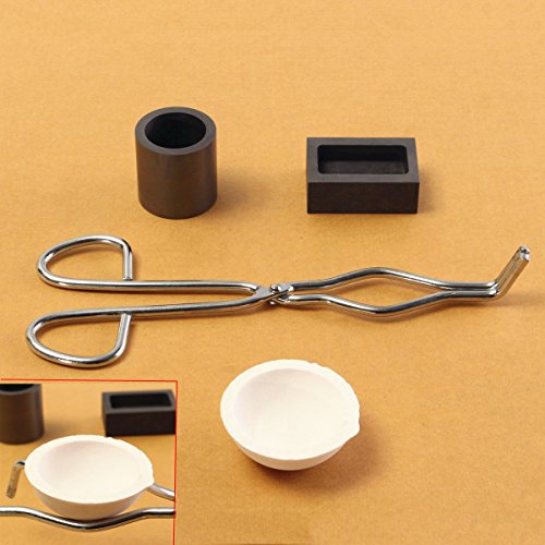MASUNN 16 Oz De Oro De Grafito Crisol Taza + Pinzas + 1 Tazón De Fusión + Lingote De Fundición De Molde MASUNN 16 Oz De Oro De Grafito Crisol Taza + Pinzas + 1 Tazón De Fusión + Lingote De Fundición De Molde