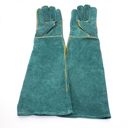 MASUNN Anti-Mordidas Seguridad Mordedura Guantes Ultra Largo Cuero Verde Mascotas Agarrar Morder Guantes De Protección para Captura Perro Gato Reptil Animal MASUNN Anti-Mordidas Seguridad Mordedura Guantes Ultra Largo Cuero Verde Mascotas Agarrar Morder Guantes De Protección para Captura Perro Gato Reptil Animal