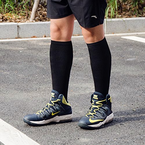 Matchwill 6 Pares Rodilla Alta Calcetines/Medias de Compresión para Hombres y Mujeres - Ejercicio/Correr/Enfermeras/Médico/Embarazo/Maternidad/Viajes/Vuelo/Aumenta la Resistencia/Reduce la Fatiga Matchwill 6 Pares Rodilla Alta Calcetines/Medias de Compresión para Hombres y Mujeres - Ejercicio/Correr/Enfermeras/Médico/Embarazo/Maternidad/Viajes/Vuelo/Aumenta la Resistencia/Reduce la Fatiga