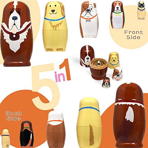 Matrioska rusa para niños, 5 unidades, animales matrioska de madera, juguete a partir de 3 años, regalo (ángel) Matrioska rusa para niños, 5 unidades, animales matrioska de madera, juguete a partir de 3 años, regalo (ángel)