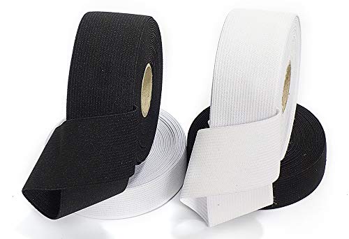 Matsa Cinta Costura, Blanco y Negro (Pack 25mm & 2 Unidades de 40mm), Lote de 4 Rollos x 5 Metros (Total 40m). Elástico Ancho Ropa, personalización, tapicería, Poliéster Matsa Cinta Costura, Blanco y Negro (Pack 25mm & 2 Unidades de 40mm), Lote de 4 Rollos x 5 Metros (Total 40m). Elástico Ancho Ropa, personalización, tapicería, Poliéster
