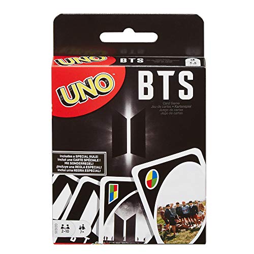 Mattel - Games UNO BTS, juego de cartas del grupo de música coreano ( GDG35) Mattel - Games UNO BTS, juego de cartas del grupo de música coreano ( GDG35)