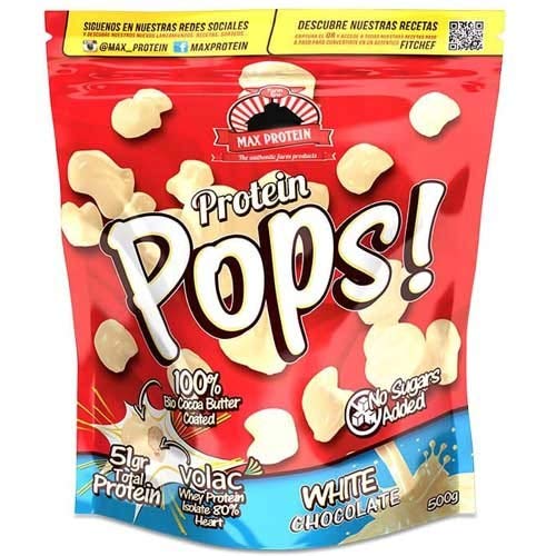 Max Protein Pops Max White Chocolate Saco 500G 600 g