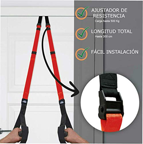MAXBONA Trainer Kit de Entrenamiento en suspensión – Correas de Resistencia para Gimnasio/Fitness en Interiores y Aire Libre – Home Gym Ligero & Robusta MAXBONA Trainer Kit de Entrenamiento en suspensión – Correas de Resistencia para Gimnasio/Fitness en Interiores y Aire Libre – Home Gym Ligero & Robusta