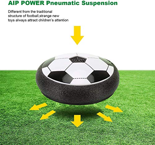 Maxesla Juguete Balón de Fútbol Flotante - Air Power Soccer con Protectores de Espuma Suave y Luces LED, for Kids,Boys,Regalos Cumpleaños Niños Entrenamiento Interior Niños Deportes Maxesla Juguete Balón de Fútbol Flotante - Air Power Soccer con Protectores de Espuma Suave y Luces LED, for Kids,Boys,Regalos Cumpleaños Niños Entrenamiento Interior Niños Deportes