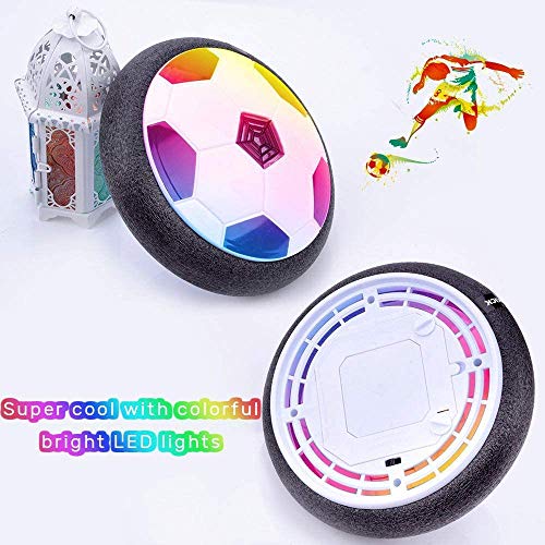 Maxesla Juguete Balón de Fútbol Flotante - Air Power Soccer con Protectores de Espuma Suave y Luces LED, for Kids,Boys,Regalos Cumpleaños Niños Entrenamiento Interior Niños Deportes Maxesla Juguete Balón de Fútbol Flotante - Air Power Soccer con Protectores de Espuma Suave y Luces LED, for Kids,Boys,Regalos Cumpleaños Niños Entrenamiento Interior Niños Deportes