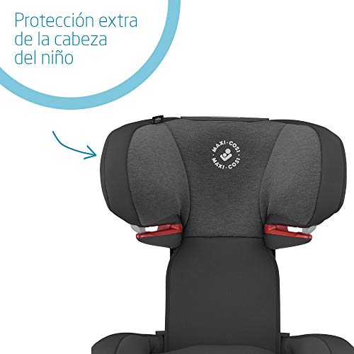 Maxi-Cosi RodiFix AirProtect Silla coche grupo 2/3 isofix, 15 - 36 kg, silla auto reclinable, crece con el niño 3.5 - 12 años, color authentic black