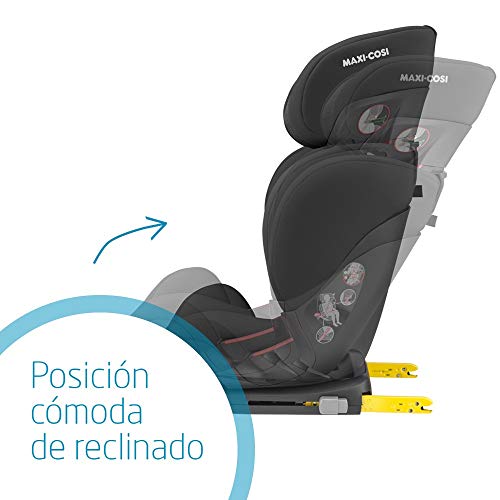 Maxi-Cosi RodiFix AirProtect Silla coche grupo 2/3 isofix, 15 - 36 kg, silla auto reclinable, crece con el niño 3.5 - 12 años, color authentic black