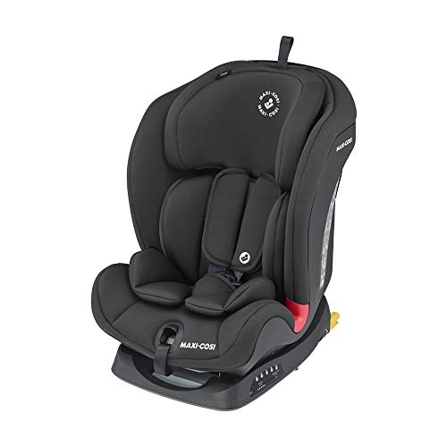 Maxi-Cosi Titan Silla Coche bebé grupo 1/2/3 isofix, 9 - 36 kg, silla auto bebé reclinable, crece con el niño desde 9 meses hasta 12 años, color negro