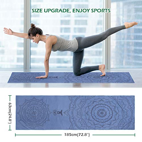 Maxjaa Toalla de Yoga Caliente Antideslizante, Toallas de Yoga Plegables Absorción de Agua y Secado rápido, Toallas de Yoga elásticas con impresión de Microfibra con Bolsa de Almacenamiento Maxjaa Toalla de Yoga Caliente Antideslizante, Toallas de Yoga Plegables Absorción de Agua y Secado rápido, Toallas de Yoga elásticas con impresión de Microfibra con Bolsa de Almacenamiento