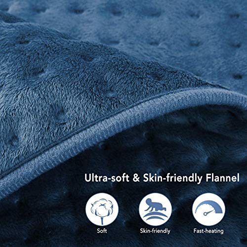 MaxKare Almohadilla Eléctrica Térmica de Grande Tamaño de (50 x 60cm) con Función de Apagado Automático 5 Grados de Calefacción Terapéuticos Franela Suave Alivio Muscular para Espalda Cuello Hombro MaxKare Almohadilla Eléctrica Térmica de Grande Tamaño de (50 x 60cm) con Función de Apagado Automático 5 Grados de Calefacción Terapéuticos Franela Suave Alivio Muscular para Espalda Cuello Hombro
