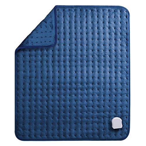 MaxKare Almohadilla Eléctrica Térmica de Grande Tamaño de (50 x 60cm) con Función de Apagado Automático 5 Grados de Calefacción Terapéuticos Franela Suave Alivio Muscular para Espalda Cuello Hombro MaxKare Almohadilla Eléctrica Térmica de Grande Tamaño de (50 x 60cm) con Función de Apagado Automático 5 Grados de Calefacción Terapéuticos Franela Suave Alivio Muscular para Espalda Cuello Hombro