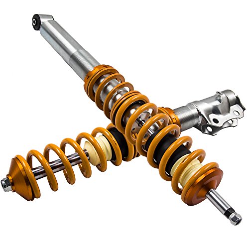 maXpeedingrods Coilover Amortiguador Altura Ajustable de Muelle de Motor Coche para Golf MK2 1983-1992 MK3 1991-2002