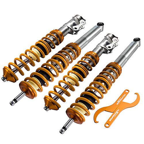 maXpeedingrods Coilover Amortiguador Altura Ajustable de Muelle de Motor Coche para Golf MK2 1983-1992 MK3 1991-2002