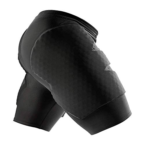 McDavid Hex Short, pantalón de Portero Corto, pantalón de Portero de Futbol, Portero Ropa, Unisex Adulto, Negro.