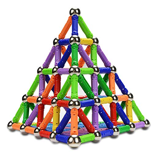 McDou Palos magnéticos, Palos magnéticos y Bolas Set 140PCS, Palos de construcción magnéticos, Juguetes magnéticos de construcción, Juguetes magnéticos Palos Juguetes educativos para niños McDou Palos magnéticos, Palos magnéticos y Bolas Set 140PCS, Palos de construcción magnéticos, Juguetes magnéticos de construcción, Juguetes magnéticos Palos Juguetes educativos para niños