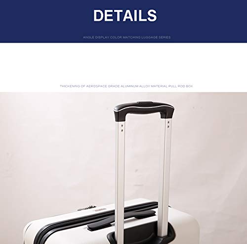 Mdsfe 20 Pulgadas 24 Pulgadas Bolsa de Equipaje con Bolsillo para computadora portátil, ABS Duro, PC, Viaje, Negocios, Trolley, Cabina, Maleta - Carrito Blanco, 20" Mdsfe 20 Pulgadas 24 Pulgadas Bolsa de Equipaje con Bolsillo para computadora portátil, ABS Duro, PC, Viaje, Negocios, Trolley, Cabina, Maleta - Carrito Blanco, 20"