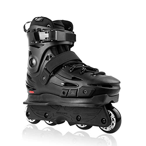 ME-Rollerns Patines agresivos en línea Street Trick Zapatillas de Patinaje sobre Ruedas Patinaje Libre Patines Extremos Black 40 ME-Rollerns Patines agresivos en línea Street Trick Zapatillas de Patinaje sobre Ruedas Patinaje Libre Patines Extremos Black 40
