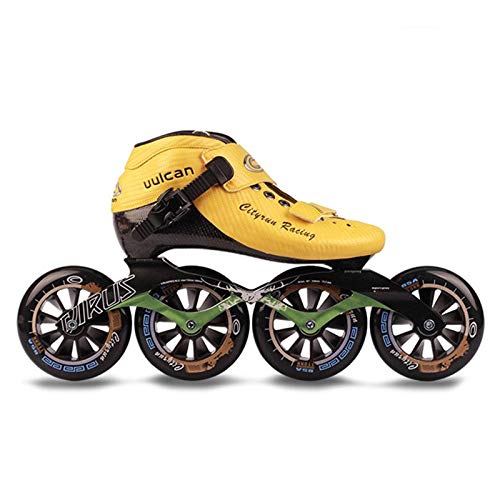 ME-Rollerns Zapatillas de Carrera de Patines de Velocidad en línea de competición de Carreras de Velocidad Profesional Blue 39 ME-Rollerns Zapatillas de Carrera de Patines de Velocidad en línea de competición de Carreras de Velocidad Profesional Blue 39