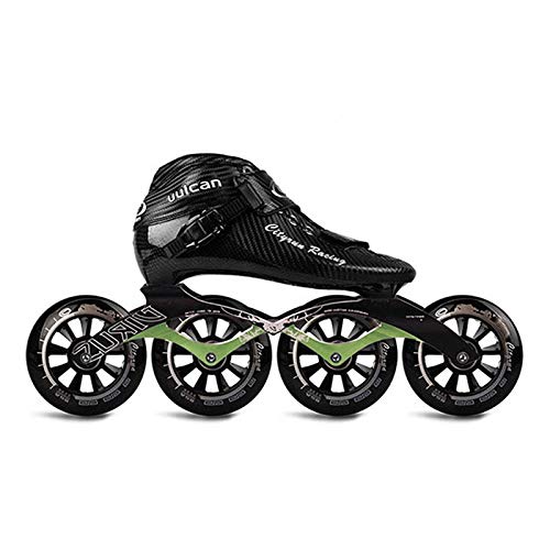 ME-Rollerns Zapatillas de Carrera de Patines de Velocidad en línea de competición de Carreras de Velocidad Profesional Blue 39