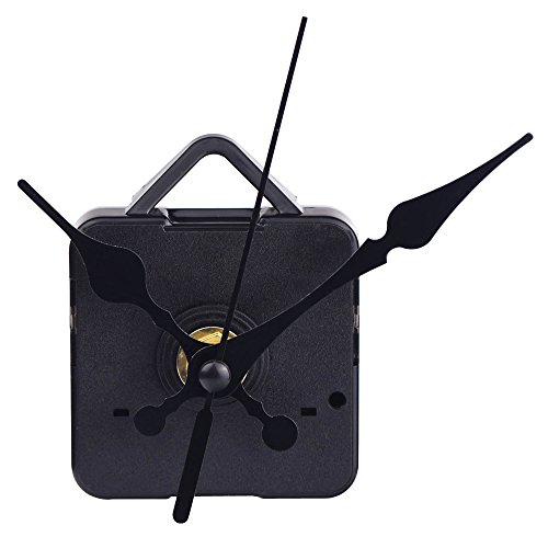 Mecanismo Maquinaria de DIY Reloj, Agujas de Horario Minutero Segundero, Color Negro Mecanismo Maquinaria de DIY Reloj, Agujas de Horario Minutero Segundero, Color Negro