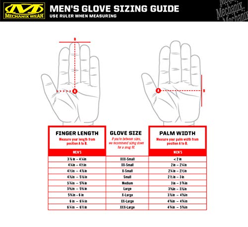 Mechanix Mg-02-008 Guantes de Trabajo, Rojo