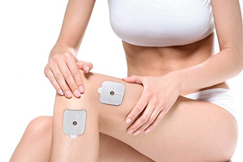 MED-FIT 5x5cm Flexi iSTIM 16 x 3.5mm Stud (tipo snap/boton) TENS Almohadillas autoadhesivas encajan con BEURER, SANITAS y VIRTUALMENTE todas las Maquinas de masaje TENS en Amazon.