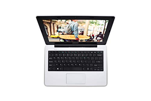 MEDION Notebook Education E11201 - Ordenador portátil de 11,6" HD (Intel Celeron N3450, 4GB de RAM, 64GB eMMC, Intel HD Graphics, Windows 10 Pro Academic) Color Blanco - Teclado Qwerty Español