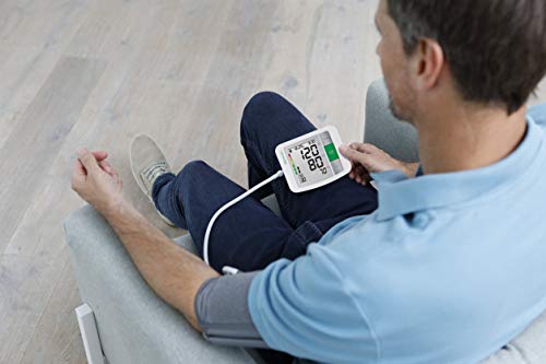 Medisana BU 510 - Tensiómetro para el brazo, pantalla de arritmia, escala de colores de los semáforos de la OMS, para una medición precisa de la tensión arterial y del pulso con función de memoria Medisana BU 510 - Tensiómetro para el brazo, pantalla de arritmia, escala de colores de los semáforos de la OMS, para una medición precisa de la tensión arterial y del pulso con función de memoria