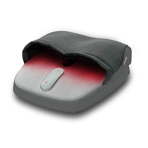 Medisana FM 885 Shiatsu masajeador de pies, eléctrico, función luz roja, función calentamiento, 3 velocidades, masaje Shiatsu que mejora la circulación y masaje de compresión