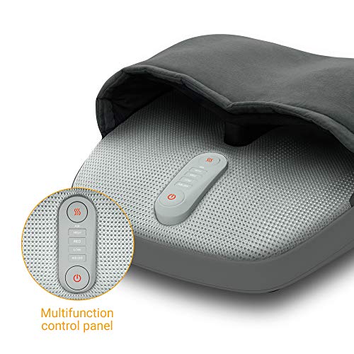 Medisana FM 885 Shiatsu masajeador de pies, eléctrico, función luz roja, función calentamiento, 3 velocidades, masaje Shiatsu que mejora la circulación y masaje de compresión