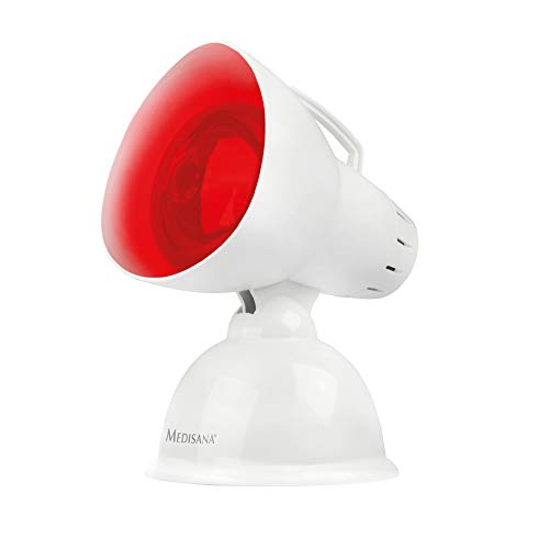 Medisana IR 100 Lámpara de calor infrarrojo de 100 vatios, lámpara de infrarrojos para mejorar el bienestar, radiador de calor para relajar los músculos Medisana IR 100 Lámpara de calor infrarrojo de 100 vatios, lámpara de infrarrojos para mejorar el bienestar, radiador de calor para relajar los músculos