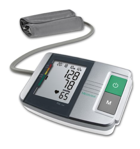 Medisana MTS Tensiómetro para el brazo, pantalla de arritmia, escala de colores de los semáforos de la OMS, para una medición precisa de la tensión arterial y del pulso con función de memoria Medisana MTS Tensiómetro para el brazo, pantalla de arritmia, escala de colores de los semáforos de la OMS, para una medición precisa de la tensión arterial y del pulso con función de memoria