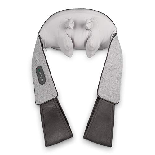 Medisana NM 890 - Masajeador shiatsu para el cuello con función de calentamiento, 3 velocidades, 2 tipos de masaje, experiencia de masaje como con los dedos, para hombro y cuello