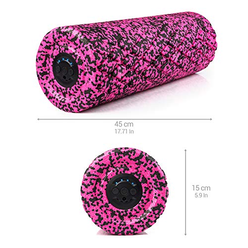 Medisana PowerRoll XT Ultrasoft Rodillo de fascia, de espuma para ejercicios faciales con función de vibración, de masaje para el entrenamiento de la fascia, tensión, 8 intensidades Medisana PowerRoll XT Ultrasoft Rodillo de fascia, de espuma para ejercicios faciales con función de vibración, de masaje para el entrenamiento de la fascia, tensión, 8 intensidades