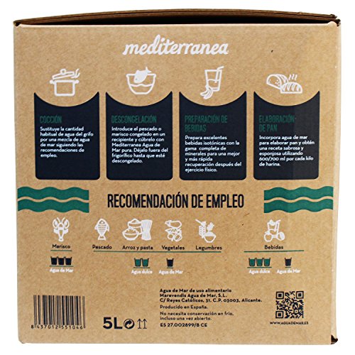 Mediterranea Agua de Mar Alimentaria en Envase de 5 Litros Mediterranea Agua de Mar Alimentaria en Envase de 5 Litros