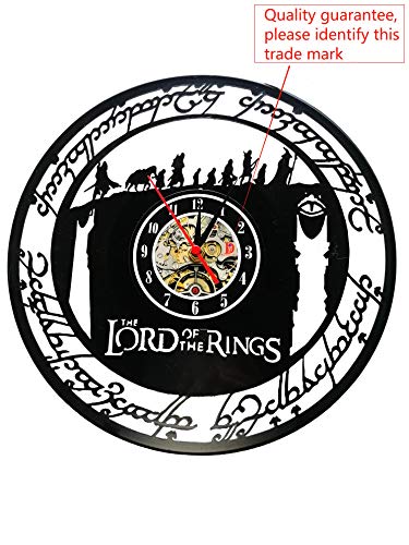 Meet Beauty Ding El Señor Anillo Vinyl Record Creative Reloj de Pared 30,5 cm Negro Round de Handmade de Wall Reloj Tiempo Reloj de Pulsera Kitchen de Tipo Home Decor Meet Beauty Ding El Señor Anillo Vinyl Record Creative Reloj de Pared 30,5 cm Negro Round de Handmade de Wall Reloj Tiempo Reloj de Pulsera Kitchen de Tipo Home Decor