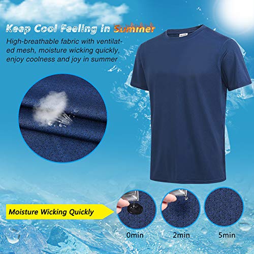 MeetHoo Men’s Sports T-Shirt,Running Top Short Sleeve Shirt Light Breathable tee For Fitness Gym Workout MeetHoo Men’s Sports T-Shirt,Running Top Short Sleeve Shirt Light Breathable tee For Fitness Gym Workout