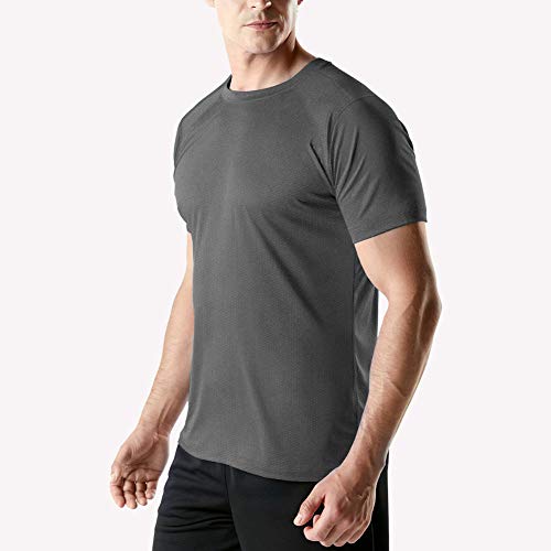 MeetHoo Men’s Sports T-Shirt,Running Top Short Sleeve Shirt Light Breathable tee For Fitness Gym Workout