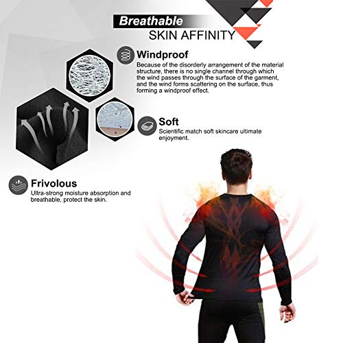 MEETWEE Ropa Interior térmica Hombre, Conjuntos térmicos, Camiseta Térmica Hombres Manga Larga Pantalones Largos para Esquí, Montaña, Ciclismo, Fitness MEETWEE Ropa Interior térmica Hombre, Conjuntos térmicos, Camiseta Térmica Hombres Manga Larga Pantalones Largos para Esquí, Montaña, Ciclismo, Fitness