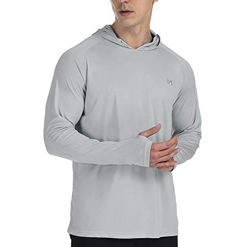 MEETYOO Camiseta Protección UV, Camisa Manga Larga UPF 50 Camisetas Deportivas Proteccion Solar para Buceo Vela Running