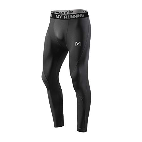 MEETYOO Leggings Hombre, Pantalón de Compresión Secado Rápido Pantalones Deporte Mallas Largas para Running Fitness Yoga MEETYOO Leggings Hombre, Pantalón de Compresión Secado Rápido Pantalones Deporte Mallas Largas para Running Fitness Yoga