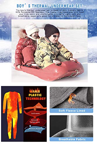 MEETYOO Ropa Interior Térmica Niño, Conjuntos Térmicos de Esquí Funcional Camiseta Térmicos Pantalón para Running Futbolístico Deportes de Invierno MEETYOO Ropa Interior Térmica Niño, Conjuntos Térmicos de Esquí Funcional Camiseta Térmicos Pantalón para Running Futbolístico Deportes de Invierno