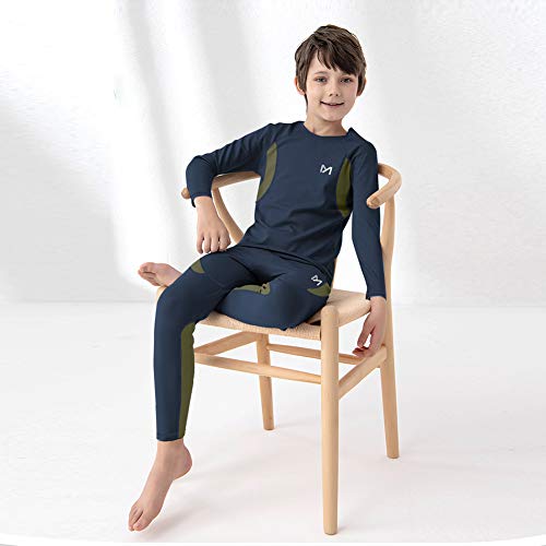MEETYOO Ropa Interior Térmica Niño, Conjuntos Térmicos de Esquí Funcional Camiseta Térmicos Pantalón para Running Futbolístico Deportes de Invierno MEETYOO Ropa Interior Térmica Niño, Conjuntos Térmicos de Esquí Funcional Camiseta Térmicos Pantalón para Running Futbolístico Deportes de Invierno
