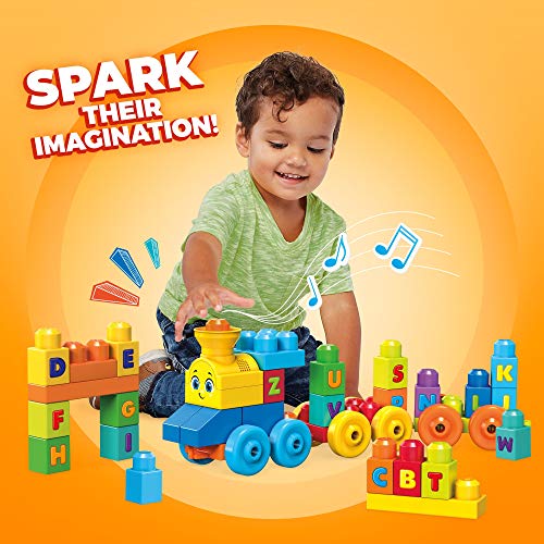 Mega Bloks Tren musical ABC, juguete de construcción para bebé + 1 año (Mattel FWK22) Mega Bloks Tren musical ABC, juguete de construcción para bebé + 1 año (Mattel FWK22)