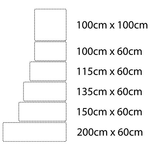 MEGADECOR Cabecero Cama PVC 10mm Decorativo Económico. Badalona (135cm x 60cm)