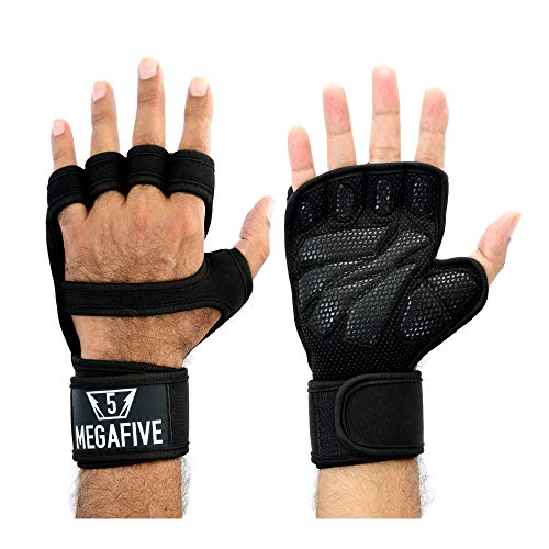 MEGAFIVE – Guantes de musculación, Fitness, Gimnasia Ideal para Entrenamientos intensivos versión Mejorada con un Protector de muñeca y un Mantenimiento de Manos, para Hombre y Mujer (L) MEGAFIVE – Guantes de musculación, Fitness, Gimnasia Ideal para Entrenamientos intensivos versión Mejorada con un Protector de muñeca y un Mantenimiento de Manos, para Hombre y Mujer (L)