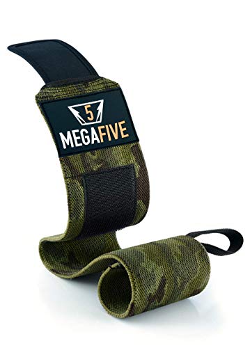 MEGAFIVE Protector de muñeca para musculación y Gimnasia, Gym Straps Deportivas, muñequeras Powerlifting Gimnasio, Crossfit, Fitness, para halterofília (Verde)